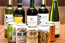 Products of Japan's beer giant Kirin Brewery and winery Mercian. Photo: AFP