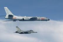 H-6 bombers of the People's Liberation Army Air Force. Photo: AFP