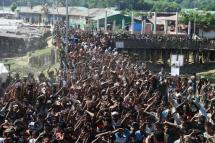 Hundreds of thousands of Rohingya refugees were forced over the Myanmar border into Bangladesh by a military-backed campaign that the UN says amounted to genocide (AFP/Dibyangshu SARKAR)