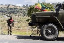 A soldier from the Ethiopian National Defence Force (ENDF) looks on in Hayk, Ethiopia, on December 13, 2021. Photo: AFP