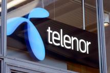 A general view showing a telenor logo at their store at the central station. Photo: EPA