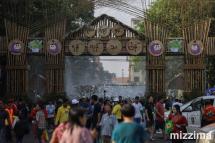 Water Festival began in Yangon on April 13, 2019. Photo: Thura/Mizzima