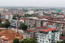 An aerial view of Yangon city. Photo: EPA