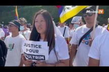 Embedded thumbnail for Demonstrators lead white march in memory of Tibetan killed in France