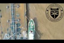 Embedded thumbnail for Junta ships on Ayeyarwaddy River bombed with drone
