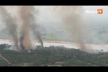 Embedded thumbnail for Myanmar villagers accuse junta troops of burning spree